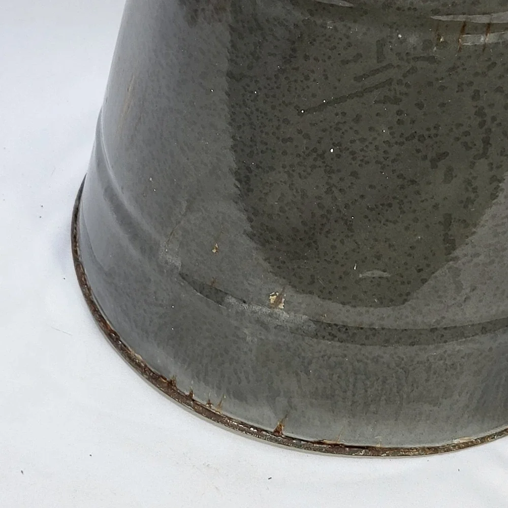 VTG Gray Granite Ware Enamelware Cowboy Camping 11